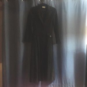 Spiegel Ankle Length Trench Jacket spandex fitted